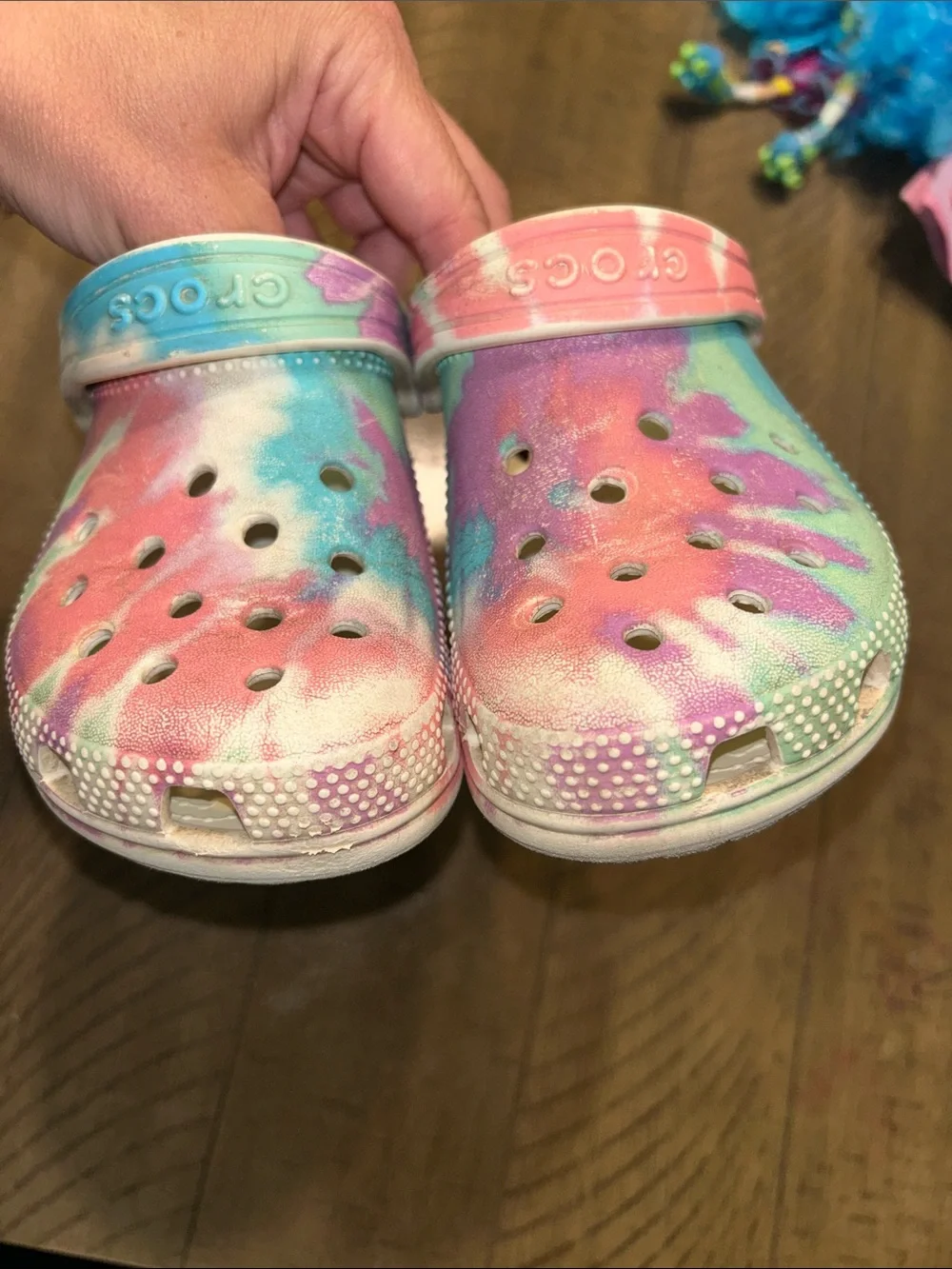 CROCS Kids Tie-Dye Clogs size 11 toddler